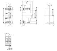 Disjoncteur Siemens 3VA1120-4ED26-0AA0 Plage de réglage (courant): 20 - 20 A Tension de contact (max.): 415 V/AC (l x H x P) 50.8