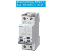 Disjoncteur Siemens 5SY6210-7 MCB C10 2 pôles 400V