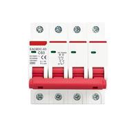 Disjoncteur solaire 1P 2P 3P 4P DC 1000V, interrupteur de Protection contre les surcharges 6A 10A 16A 20A 25A 32A 40A 50A 63A for système PV(2P,32A)