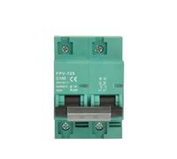 Disjoncteur solaire 2P 80A 100A 125A DC 550V, 1 pièce, adapté au système photovoltaïque, courbe C MCB (Color : 125A, Size : 2P-23)