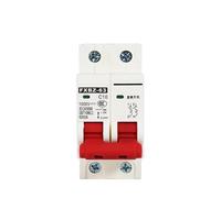 Disjoncteur solaire 2P DC 1000 V 6 A, 10, 20, 25, 32, 40, 50, 63, disjoncteur de batterie sur rail DIN pour système photovoltaïque(32A)