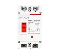 Disjoncteur solaire à boîtier moulé 1P 2P CC MCCB, protection contre les surcharges, pour isolateur de batterie photovoltaïque(2P,160A)