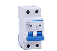 Disjoncteur solaire CC NB1-63DC 2P CC 500 V Énergie Photovoltaïque MCB 1 A -63 A 1 pièce(20A)