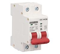 Disjoncteur solaire IP65 Étanche DC Disjoncteur miniature 2P 1000V 63A 6KA Disjoncteur solaire DC Installation sur rail DIN Interrupteur de déconnexion DC for système solaire PV Interrupteur automatiq