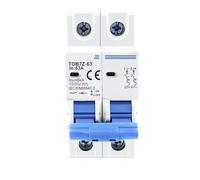 Disjoncteur solaire TOB7Z-63 2P DC 1000VDC Mini MCB, courbe B 6kA Rail DIN 35mm interrupteur 3A-63A pour boîte de combinaison PV(3A)