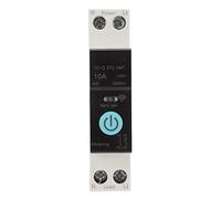 Disjoncteur sur Rail DIN, Disjoncteur Miniature 1 Pôle Protecteur de Disjoncteur sur Rail DIN Commutateur WiFi Intelligent Télécommande de Téléphone Portable 3 Modes de (16A)