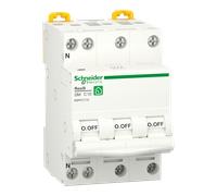 Disjoncteur tétrapolaire SCHNEIDER R9PFC710 10A courbe C 3kA 400V Resi9 XP