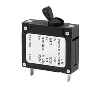 Disjoncteur thermique Push Disjoncteur hydraulique à bascule magnétique 17 A 250 V unipolaire en bakélite noir et blanc