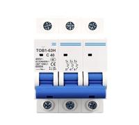Disjoncteur triphasé 230/400 V~ 50/60 Hz 3 A 6 A 10 A 16 A 20 A 25 A 32 A 40 A 50 A 63 A TOB1-63H(3P 6A)