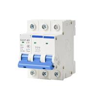Disjoncteur tripolaire AC MCB type C 230/400 V 50 Hz/60 Hz 3P 32 A 40 A 63 A, montage sur rail DIN, 1 pièce(40A)