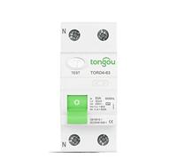 Disjoncteur Type AC RCCB Disjoncteur à courant résiduel électromagnétique ELCB 2 pôles 16A 25A 40A 63A RCD 10mA 30mA 100mA 300mA(2 Pole 10 mA,63A)