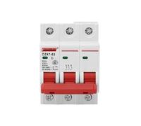 Disjoncteur type Rail DZ47-63 AC 230V-400V 3P 4P 6A 10A 16A 20A 25A 32A 40A 50A 63A 80A 100A 125A, interrupteur à air(4P,6A)