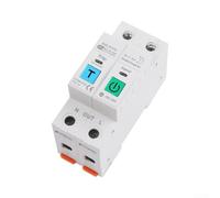 Disjoncteur Wi-Fi intelligent 1-63 A avec mesure d'énergie et | für Tuya App Remote Control, Real-Time Energy Monitoring, Adjustable Over/Under Voltage Protection, for Alexa Voice