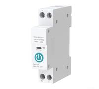 Disjoncteur WiFi intelligent 1P+N pour rail DIN | AC 220 V, 10-63 A, télécommande et calendrier via Tuya/Smart pour l'application Life, compatible avec Alexa et Google