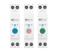 Disjoncteur WiFi Intelligent 63A, Interrupteur De Télécommande Sur Rail DIN Avec Mesure, Domotique À Commande Vocale(DGB-63TM Metering,50A)