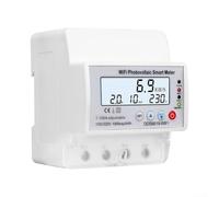 Disjoncteur WiFi intelligent pour Tuya, monophasé AC 220 V/110 V 100 A compteur d'énergie kWh, protection solaire bidirectionnelle à distance