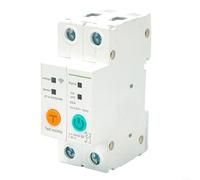 Disjoncteur WiFi télécommande 2P 63A DIN Rail Switch pour domotique avec fonction de synchronisation intelligente (50A)