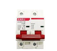 Disjoncteurs ELectriques 1 Pc DC 1000V Interrupteur Protecteur Protection Contre Surcharge Disjoncteur Solaire 80A 100A 125A 2P DC1000V MCB PV Système Photovoltaïque(80A)