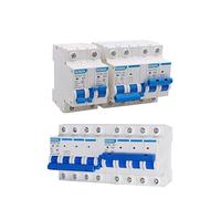 Disjoncteurs ELectriques 1 Pièces Commutateur De Transfert Manuel Double Puissance 1P 2P 3P 4P Mini Disjoncteur Verrouillage AC 6A-125A 50/60HZ(1P plus 1P,40A)