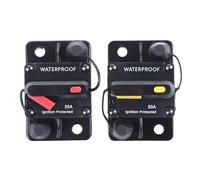 Disjoncteurs ELectriques 30A 40A 50A 60A 80A 100A 150A 200A 250A 300A disjoncteur fusible réinitialiser 12-42V DC voiture bateau Auto étanche(60A)