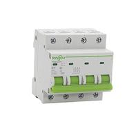 Disjoncteurs Électriques, Disjoncteur Miniature Type B 4 Pôles MCB 6A 10A 16A 25A 32A 40A 63A DIN Disjoncteur Miniature Ferroviaire 5ka AC 110V / 230V 400V(10A)