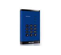 diskAshur³ - Disque dur - chiffré - 2 To - externe (portable) - USB 3.2 Gen 1 - 256-bit AES-CBC, 256-bit AES-XTS, AES-ECB, FIPS 140-3 Level 3 - bleu