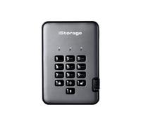 iStorage diskAshur PRO² - Disque SSD - chiffré - 256 Go - externe (portable) - USB 3.1 - FIPS 197, SHA 256 bits, 256-bit AES-XTS - Conformité TAA Gris G