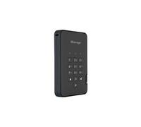 iStorage diskAshur2 SSD 128Go Noir - Disque SSD portable sécurisé - Protégé par mot de passe - Résistant à la poussière et à l'eau - Cryptage matériel
