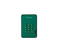 iStorage diskAshur2 SSD 8To Vert - Disque SSD Portable sécurisé - Protégé par Mot de Passe - Résistant à la poussière et à l'eau - Cryptage matériel