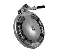 Disklok Antivol Bloque-Volant 'Gold Edition' - Taille Small - 35-39cm - Argent - Antivol de Voiture, Certifié, Hautement Visible et Dissuasif, Haute Qualité