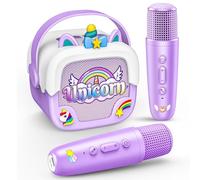 Dislocati Micro Enfant Karaoke,Cadeau Fille 3-12 Ans Licorne Fille Microphone Micro Enfant pour Chanter Cadeaux Noel 2025 Fille Jouet Fille 3-12 Ans Idee Cadeau Fille Micro Licorne Enfant Bluetooth