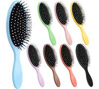 Dismok Lot de 8 brosses démêlantes humides et sèches avec poils doux pour tous les types de cheveux, pour femmes, hommes, cheveux raides et bouclés