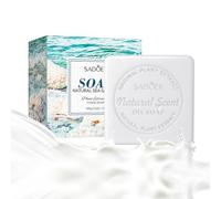 Disnace 2 Pièces Barre de Savon, Savon le Naturel, Savon Naturel Solide 100g, Savon au Citron, Savon au Gingembre, Savon Lait de Chevre, Savon Solide pour les Cheveux, le Corps (Lait de brebis)