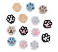 Disnace Lot de 14 Patchs Thermocollants Pattes de Chien, Ecussons Thermocollants Brodés à Repasser ou à Coudre, Patchs Pattes de Chien, Ecusson a Coudre, Patch Pantalon Troué, Réparez & Décorez Instan