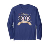 Disney 100 Anniversary 100 Years of Wonder Chip ‘n Dale D100 Manche Longue, Unisexe pour adultes, Bleu Marine, XL