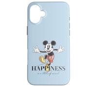 Disney 100 Anniversary Mickey Mouse D100 Citation Happiness Coque pour iPhone 16 Plus