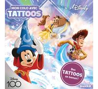 Disney 100 Disney - Mon colo avec tattoos - Des tattoos en bonus ! - Collectif - Hemma - broché - Document jeunesse