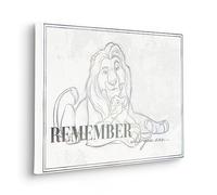 Disney 100 Image sur châssis en bois véritable - Roi Lion Be Yourself - Taille 40 x 60 cm - Décoration murale pour chambre d'enfant