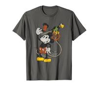 Disney 100 Mickey Mouse Steamboat Willie and Parrot D100 T-Shirt