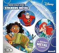 Disney 100 - Mon colo avec stickers métal - Livre de coloriage avec stickers métallisé - Dès 4 ans