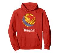Disney 100 Pixar Ball Characters Anniversary D100 Sweat à Capuche, Unisexe pour adultes, Rouge, L