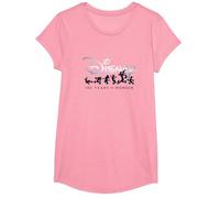 Disney 100 Years of Wonder Mickey & Pals Silhouettes D100 T-Shirt, Fille, Rose, M