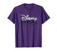 Disney 100 Years of Wonder Mickey & Pals Silhouettes D100 T-Shirt, Homme, Violet, M