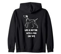 Disney 101 Dalmatians "Life is Better with a Dog (or 101)" Sweat à Capuche