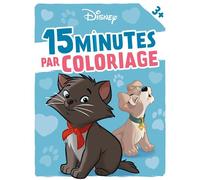 DISNEY - 15 Minutes par Coloriage - Bébés chiens et chats (dès 3 ans) - Walt Disney - Hachette Disney - broché - Document jeunesse