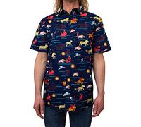 Disney 18pxlk00400a-002 Chemise à Bouton Bas, Bleu Marine Stampede, L Homme