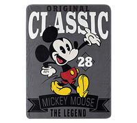 Disney Mickey Mouse A Classic Micro Raschel Couverture, Polyester, Multicolore/Assortiment, 46" x 60"