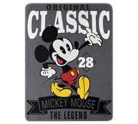 Disney Mickey Mouse A Classic Micro Raschel Couverture, Polyester, Multicolore/Assortiment, 46" x 60"