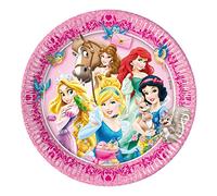 Disney 23 cm Princesse Assiettes en Papier et Animal, Lot de 8