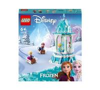 LEGO Disney Princesse Le Manège Magique d’Anna et Elsa - Jouet inspiré du Château de la Reine des Neiges avec Micro-Poupée Kristoff et Figurine Olaf - Jouet Enfant 6 Ans pour Filles et Garçons 43218